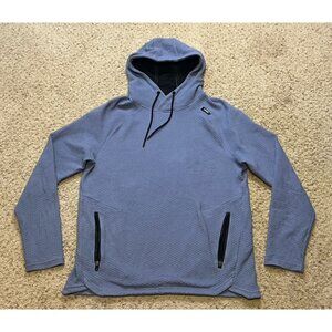 UNRL Men's Storm Blue Elevation Textured Hoodie Sweatshirt Size Large L EUC